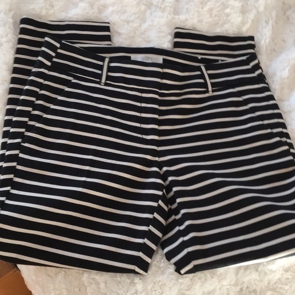Ann Taylor Loft “Marisa” Striped Slacks - Picture 3 of 6